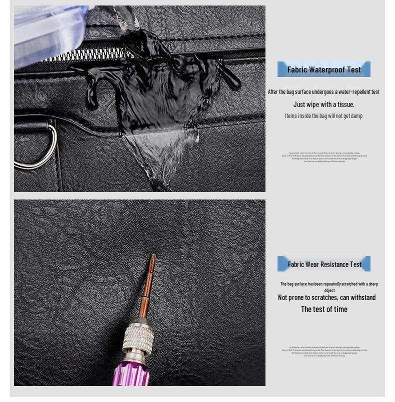 2024 Heren Aktetas: Veelzijdige Schouder-, Crossbody- en Rugzak voor Zaken, Laptop en Bestanden