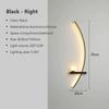 Modern LED Wall Lamp Minimalist Stripe Wall Sconce Black Gold Decorative For Bedroom Bedside Study Home Indoor Lighting Lusters