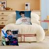 Jeno Pillow Covers Cartoon Sofa Decorative Home Double-sided Printing Short Plush Cute Cushion Cover