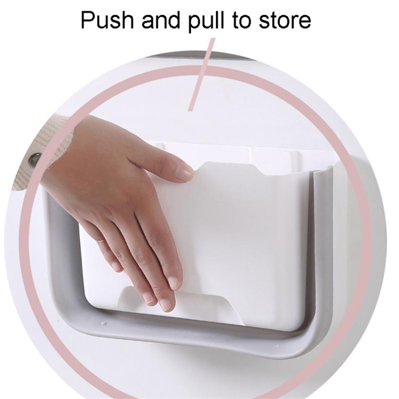 

5.5L Multi-purpose Wall-mounted PP+PET Retractable Storage Box for Kitchen Office Car White