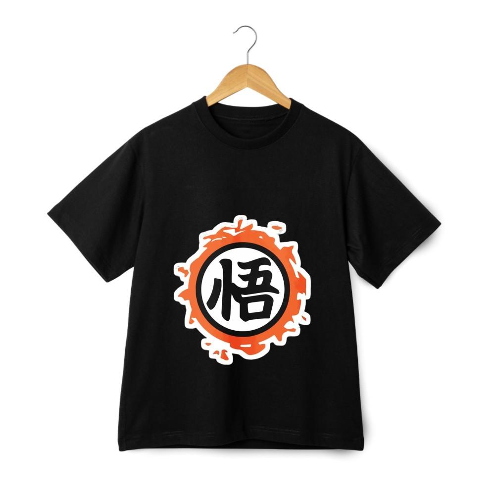 

Anime Goku Symbol T-Shirt - Dragon Ball Kanji Logo Graphic Tee Unisex Streetwear S