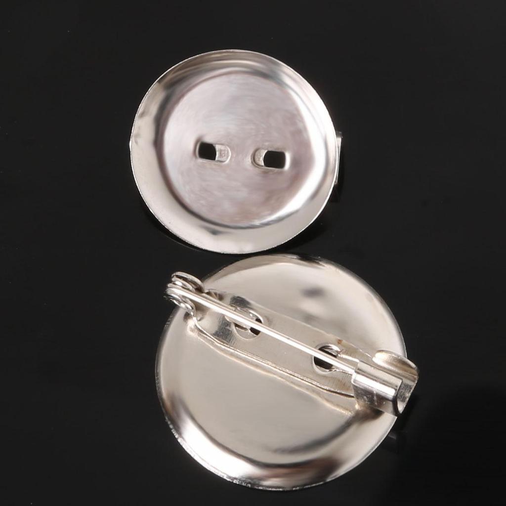 50Pcs Iron Brooch Pin Buckle Accessories for DIY Exquisite Brooch Material