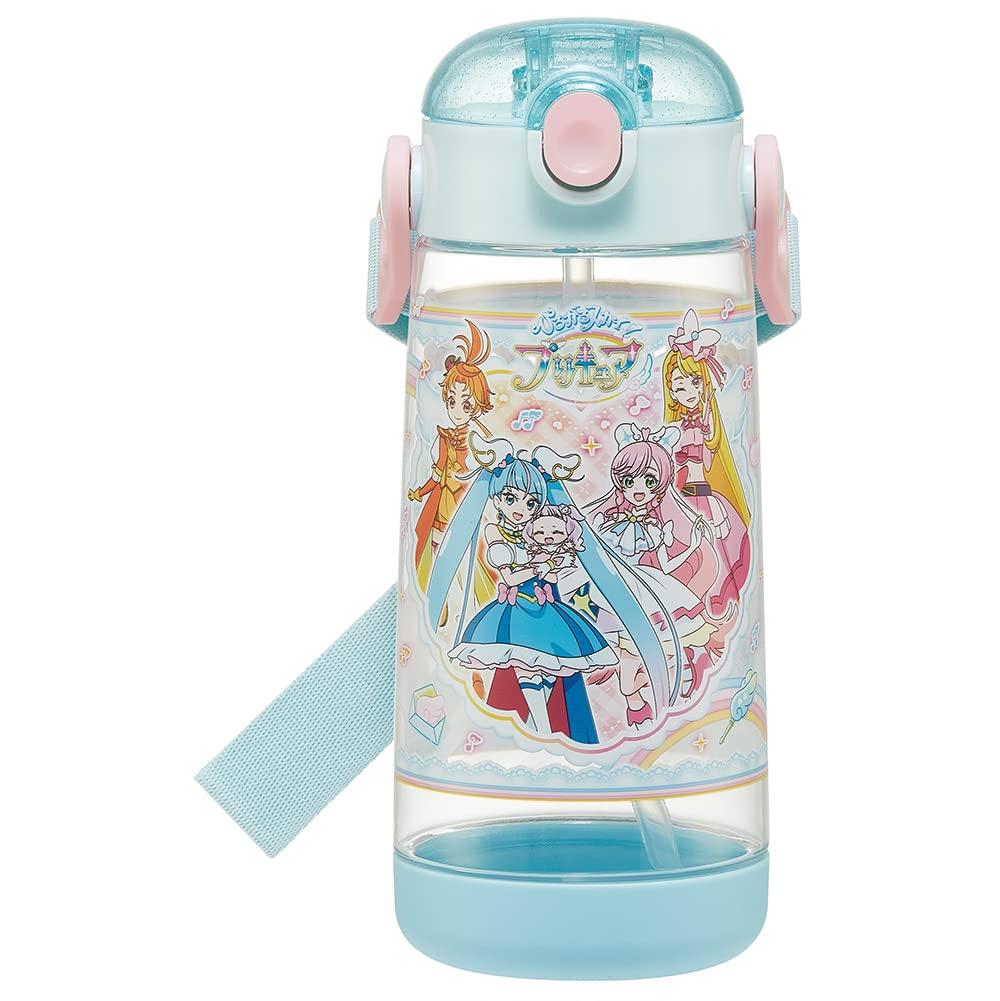 

Skater Hirogaru Sky PreCure Water Bottle, 480ml Clear Bottle with Straw, for Kids, PDSH5-A
