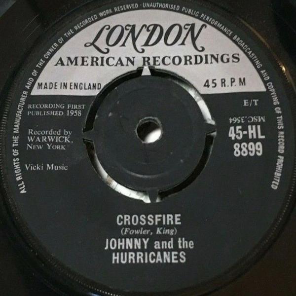 

7inch Record JOHNNY & THE HURRICANES - Crossfire / Lazy 45HL8899 London American - UK Rock Used
