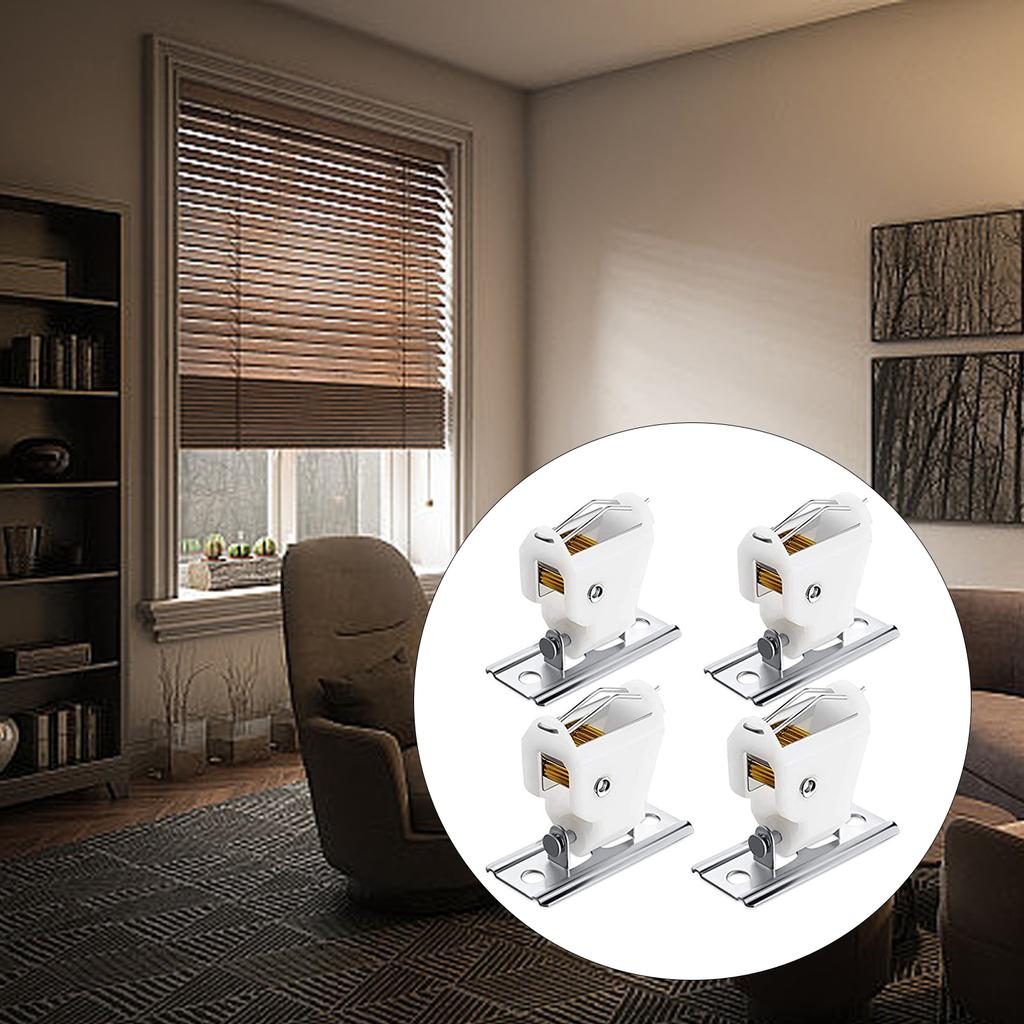 Packung mit 8 Römer-Schatten-Kordelstopper für die Sicherheit zu Hause, österreichischer Schatten, Fensterjalousie-Stopper, Metallhalterung, Vorhangzubehör
