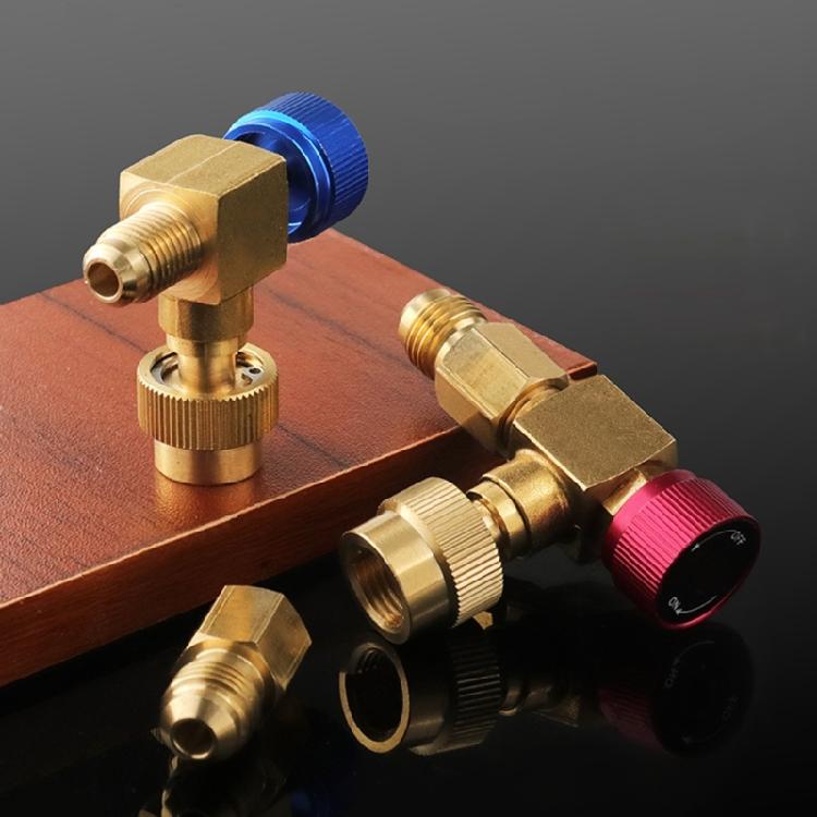 Brass Refrigerants Control Valves Improved Sealing Washer Not Freezing Handle For HVAC System Recharging
