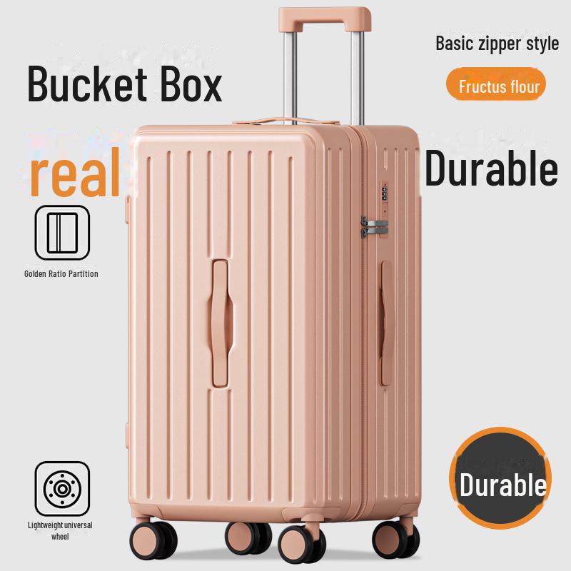 "Mala de viagem durável de 24 polegadas com porta-copos e trava resistente para homens e mulheres"