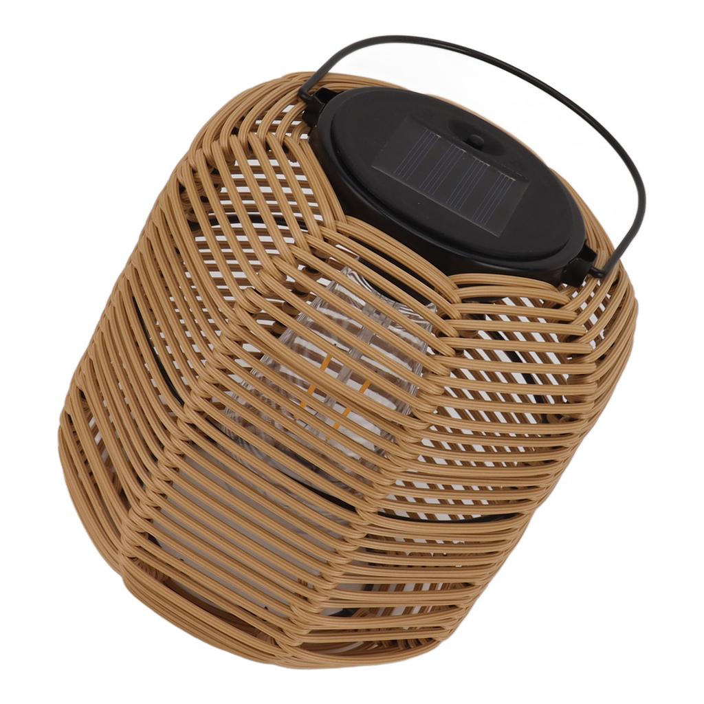 Solar Lantern Outdoor Hanging Solar Lights Waterproof Decorative Rattan Lantern for Table Patio
