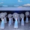 Dai Dance Stage Performance Umbrella Chinese Style Classical Dance Umbrella Jasmine Flower Pattern Hanfu Qipao Show Props Craft