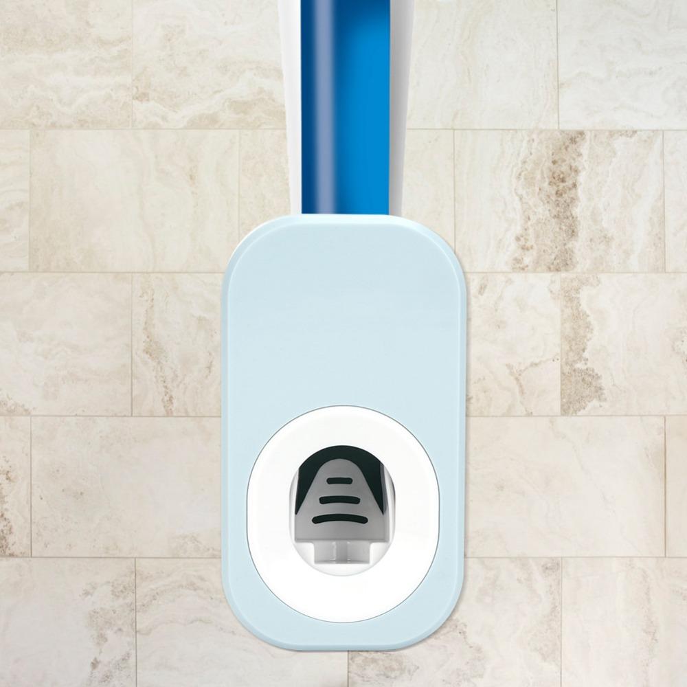 Wall Mounted Toothpaste Dispenser Punch-Free Bathroom Accessory Wall Mounted Tool Toilet