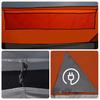 Tunnel Tent for 3 Persons Gray and Orange Waterproof