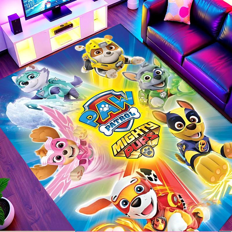 PAW Patrol Print Rug, Washable Floor Carpet, For Entryway Dorm Laundry Room Office Study, Home Decor Birthday Christmas Gift