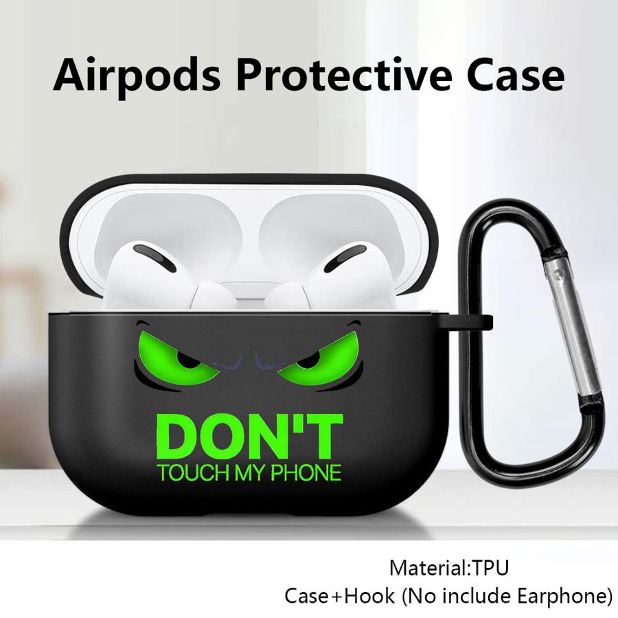 Funda de Silicona Cool con Ojos de Dibujos Animados para Auriculares Cover Case Para Airpods 2 1 4 Pro 3 Pro2 Pro3