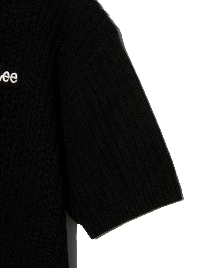 LEE Round Neck Short Sleeve Knit Black