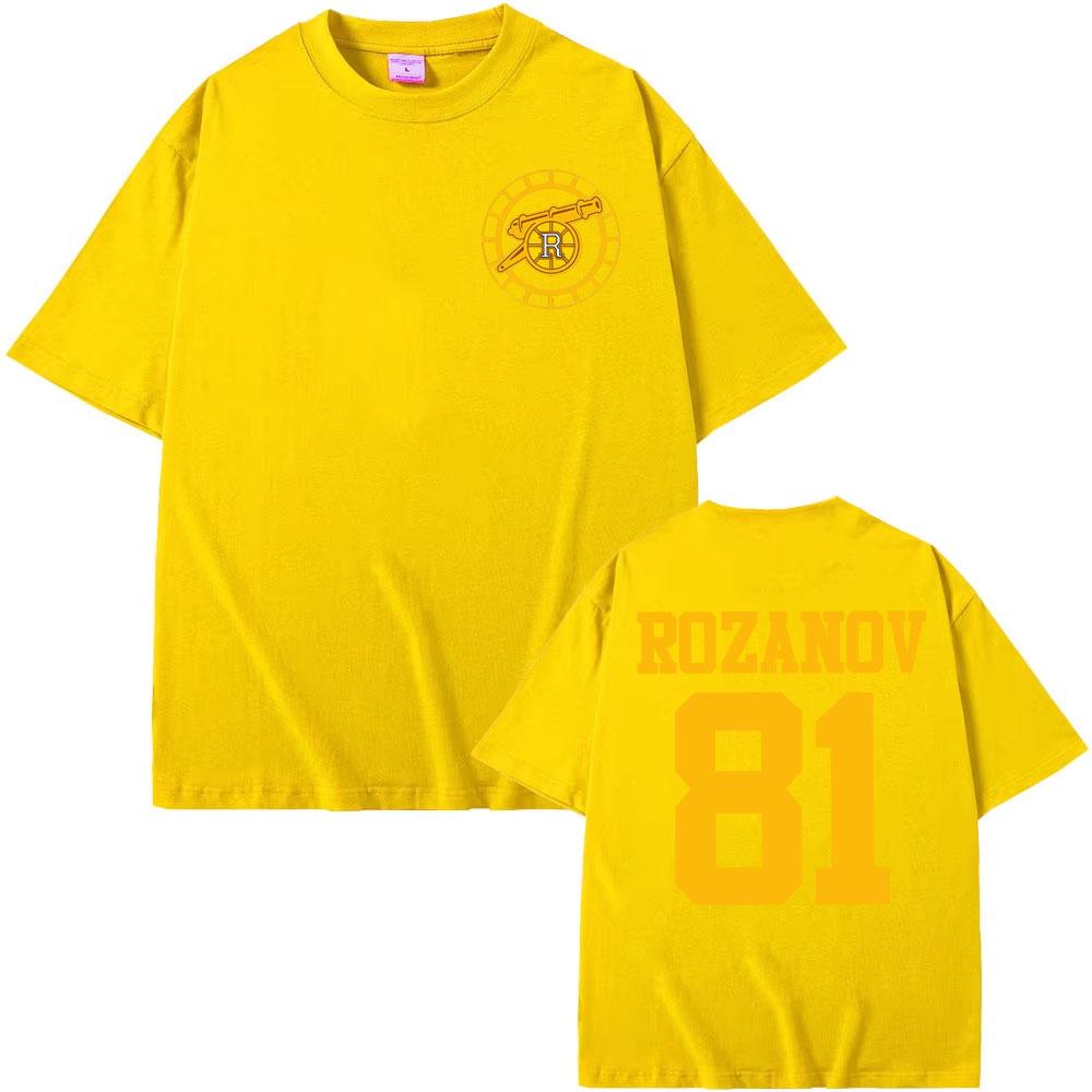 Heated Rivalry Ilya Rozanov 81Boston Raiders T Shirt Men Women Fashion Trend Hip Hop T Shirts Summer Casual Fleece Tshirt Tops