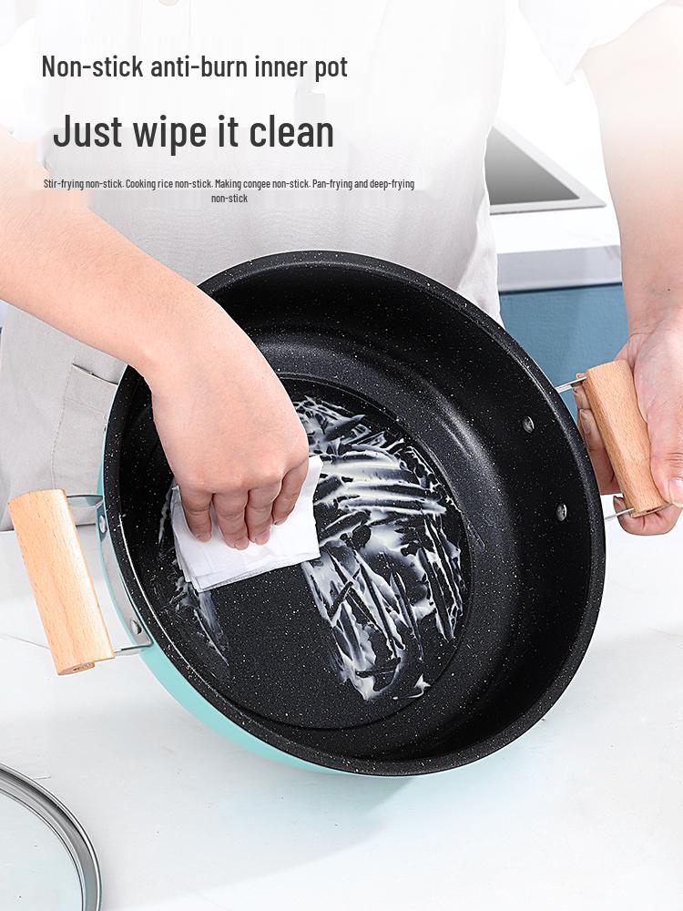 Desui Maifan Stone Non-stick Double-Ear Soup Pot for Gas and Induction Cookers