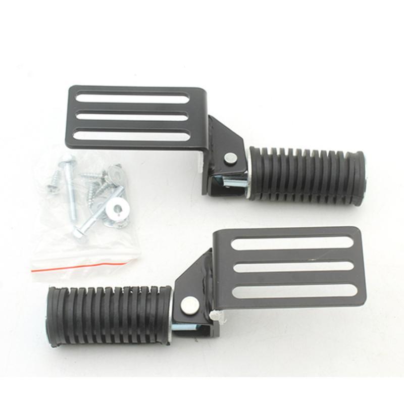 Foldable Metal Motorcycle Foot Pegs 2 Pieces Comfortable Corrosion-resistant Cruise Pedals for Year-round Riding Use