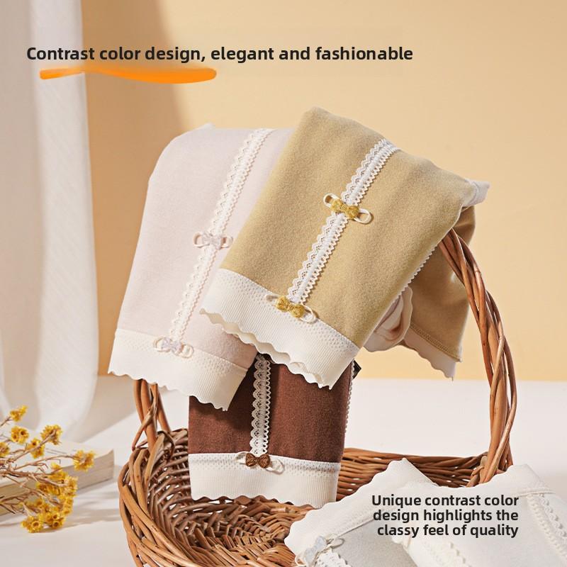 Ladies in Autumn and Winter Brushed Hair Wrapped Hip No Mark High Waist Triangle Briefs