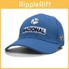 Ayrton Senna Racing Cap With Embroidery For Outdoor Sun Protection And Wind Resistance