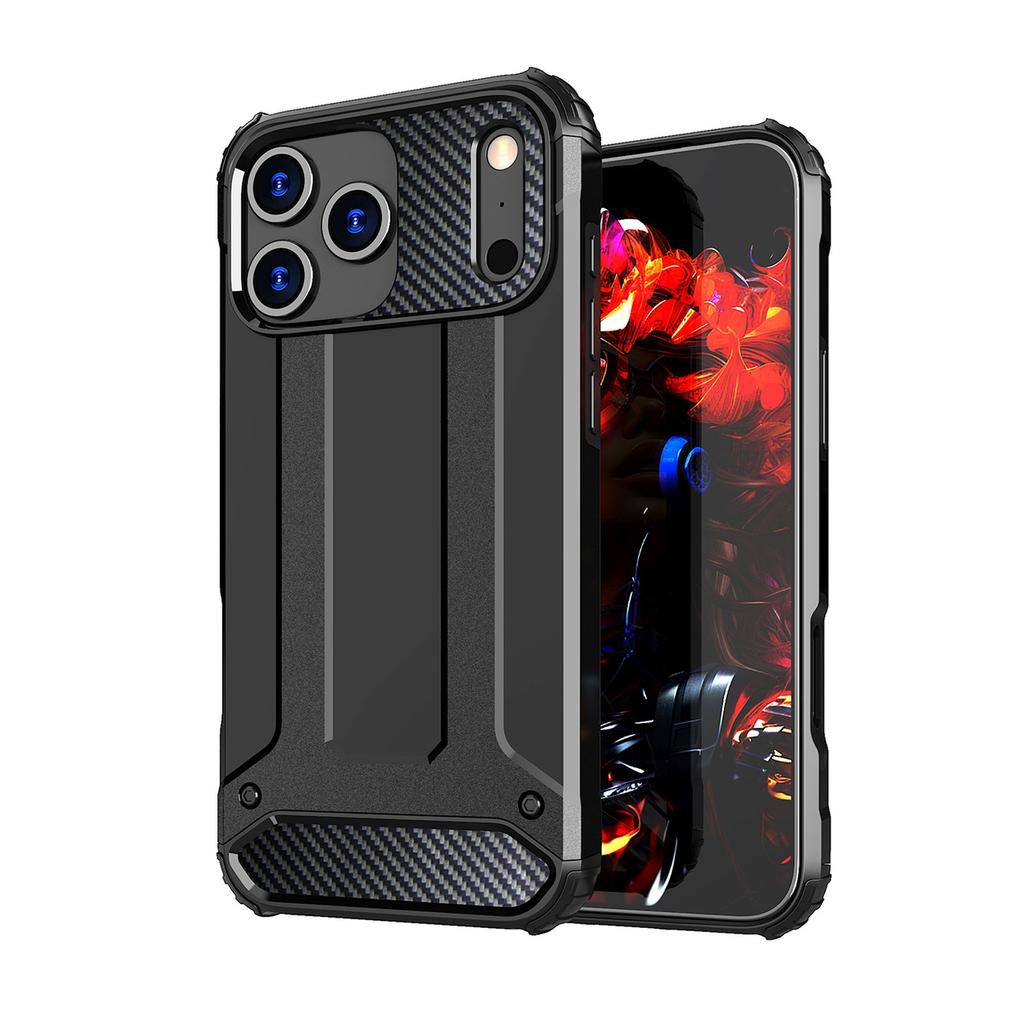 Etui Pancerne Na iPhone 17 Pro Max Hybrid Armor - Czarne