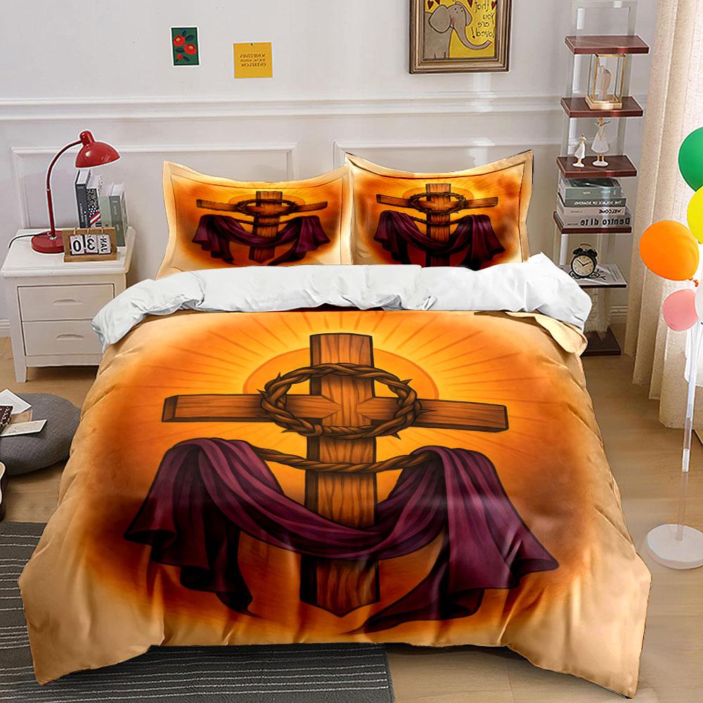 

Wooden cross, crown, cloth. Bedding sets Duvet cover sets Duvet covers Pillowcases(1 * Duvet Cover 2 * Pillowcases, without duvet insert) 135x200cm