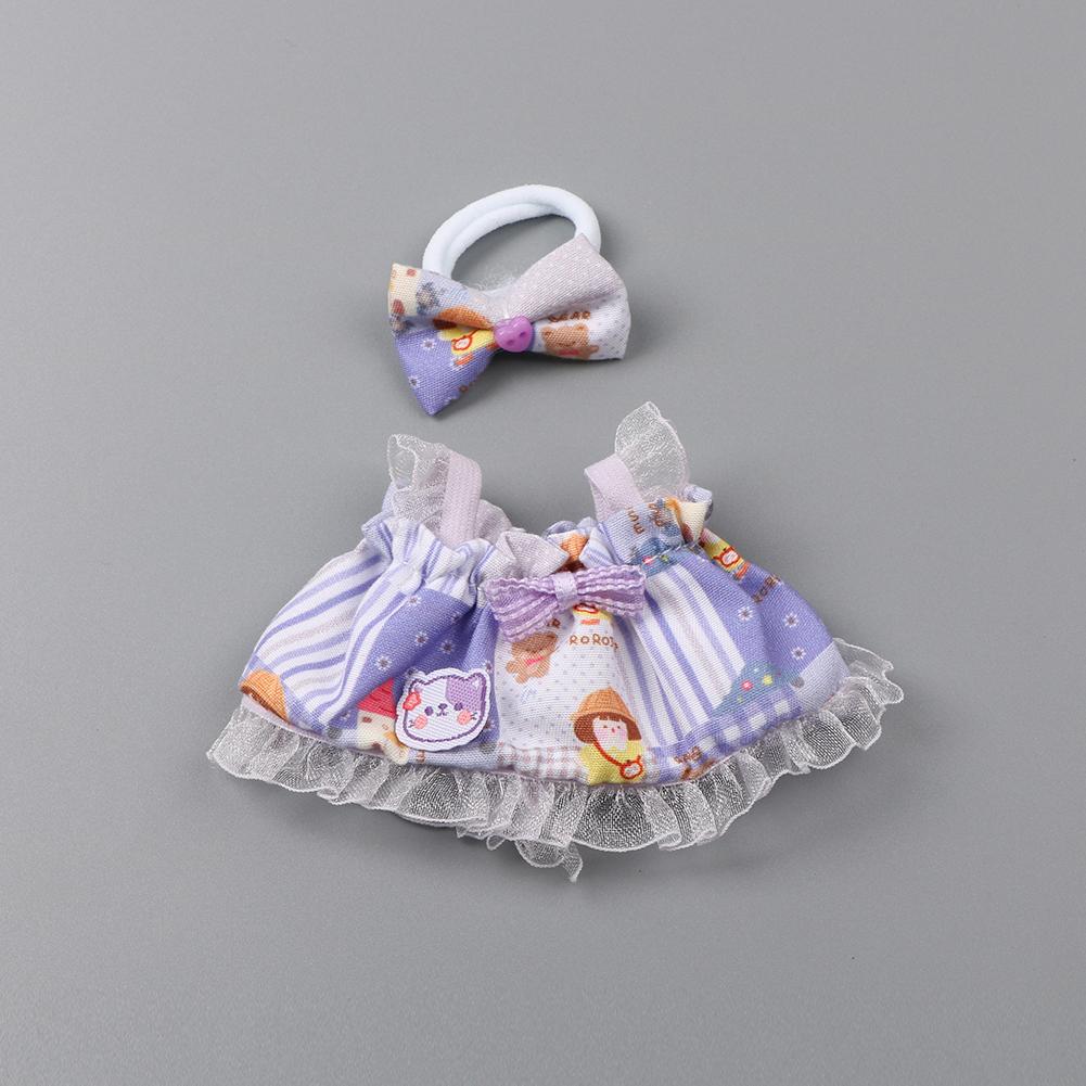 For 17cm Labubu Doll Clothes Fashion Clothes Hoodies Doll Clothes Color Match Hoodies Dolls Accessories Cute Decoration Little Cloths