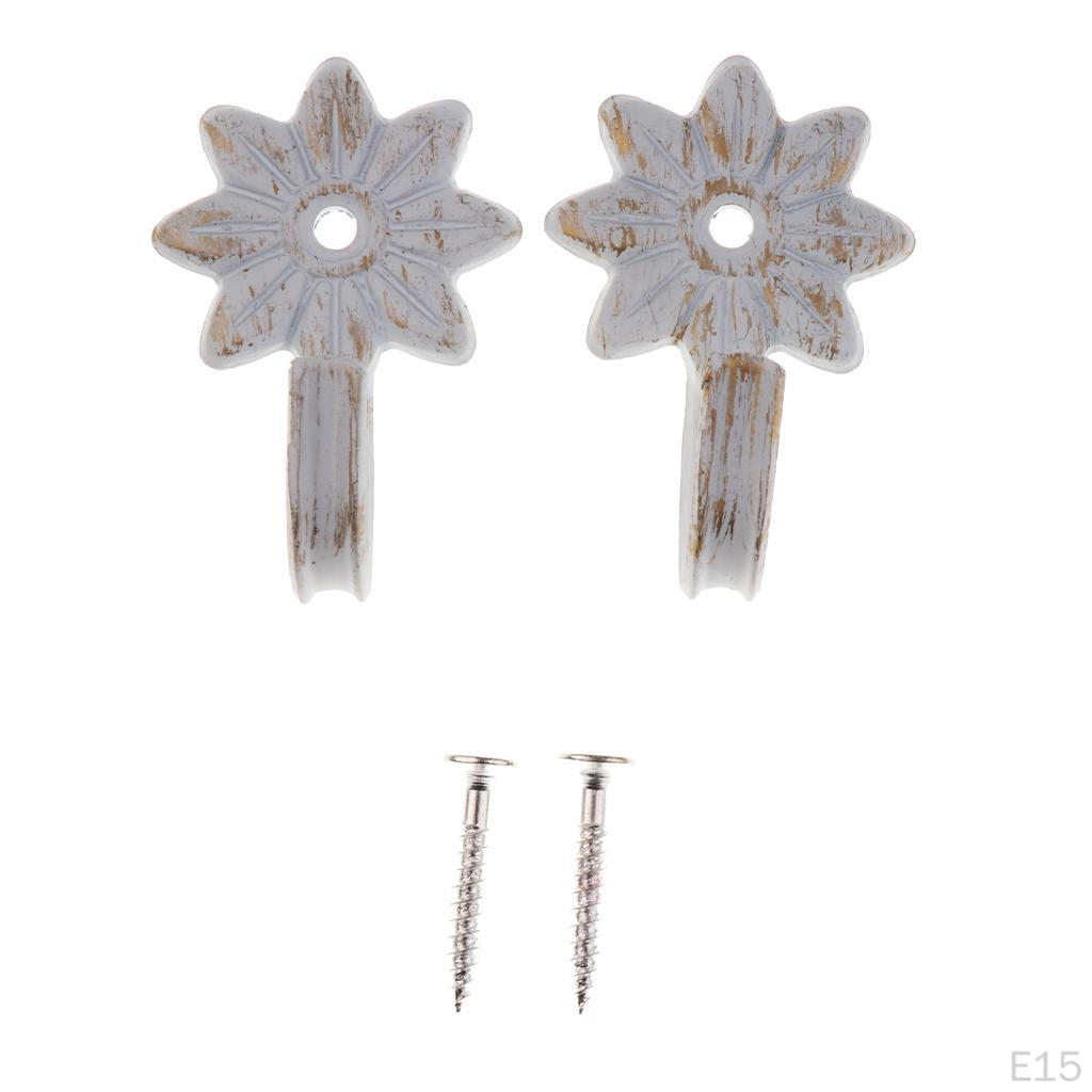 2 Pieces Sliding Hooks For Curtains Alzapaños Decorative Collection Bedroom Retention Elegant