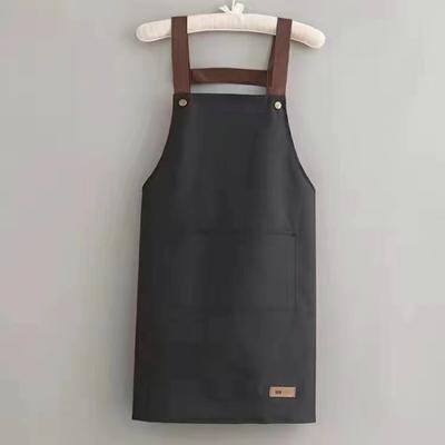Apron Kitchen Waterproof Oil Drain Workwear Apron Dining Apron Men Women Unisex Cooking Apron Sleeveless Large Pocket