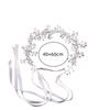 1pcs Silver-plated Hair Bands Ladies Luxury Wind White Handmade Crystal Headdress Wedding Garland