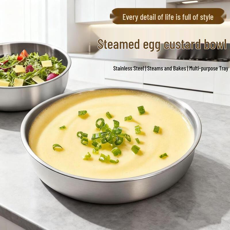 ZISIZ 304 Stainless Steel Steaming Bowls - 5 Piece Set