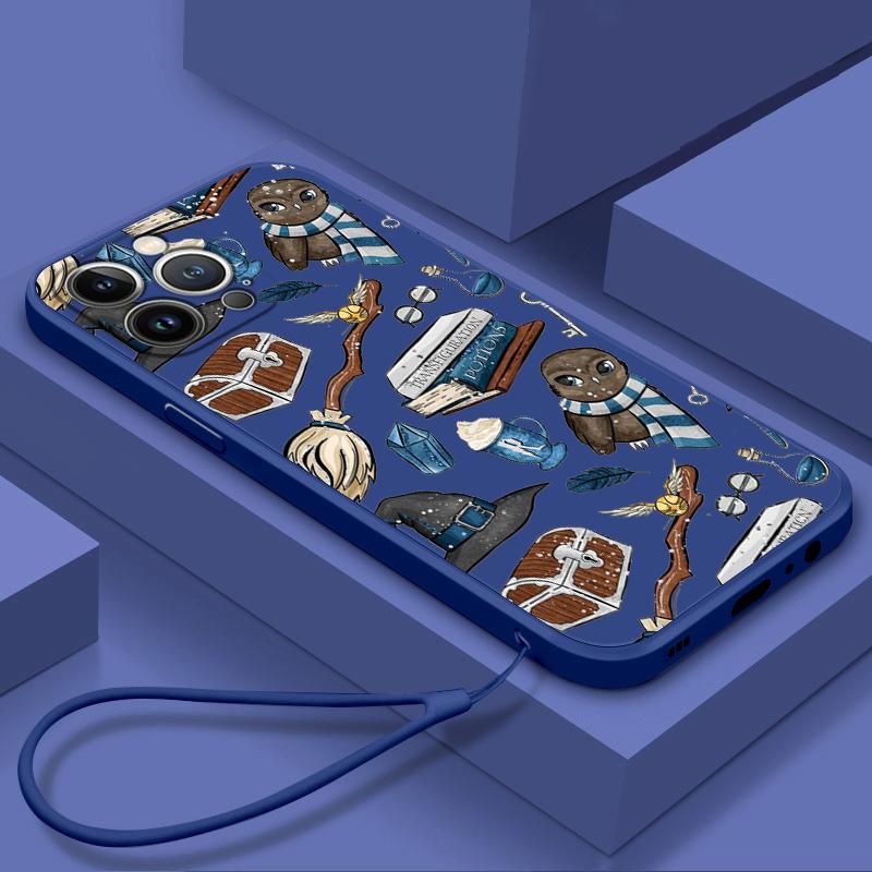 Cartoon P-Potter Love Phone Case For Samsung Galaxy A73 A53 A33 A52 A32 A22 A71 A51 A21S A03S 4G 5G Liquid Rope Cover Coque Capa