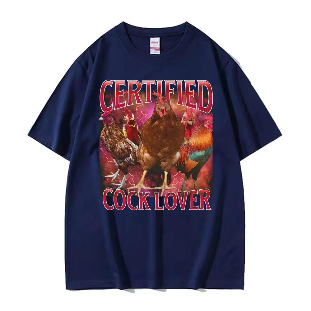 Grappige Meme s Gecertificeerde Haan Liefhebber Merchandise T-shirts Unisex Dames Oversized Retro Humor T-shirt Unisex Mode Streetwear Tops
