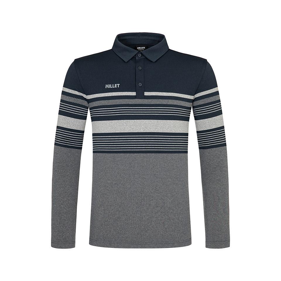 MILLET Epin Multistripe Collared T-Shirt_Mluft212
