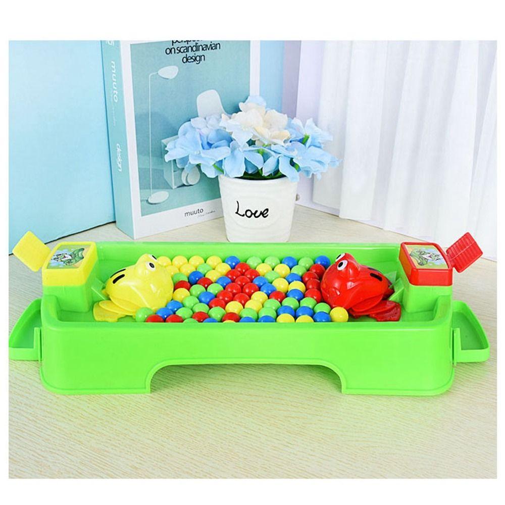 Colorful Beads Frog Snatching Bean Plastic Children's Interactive Puzzle Toy  Party Game