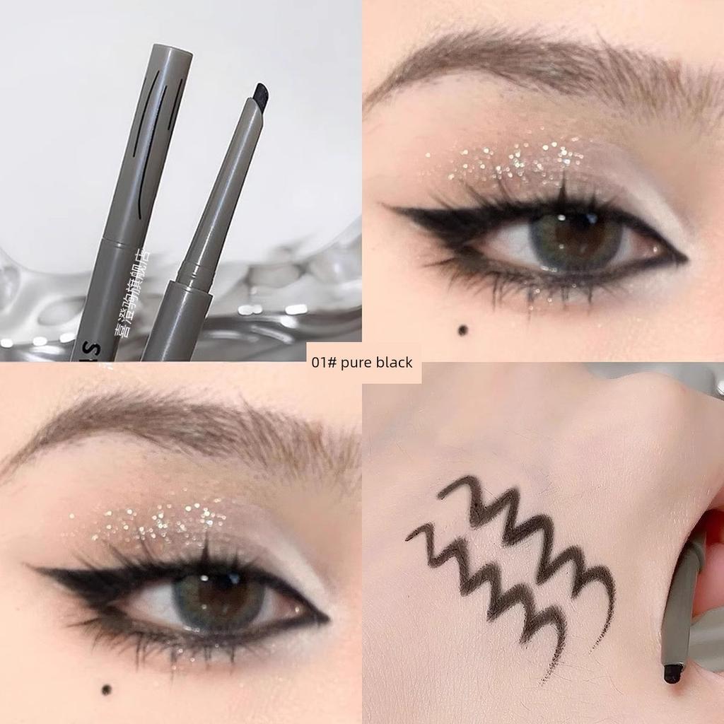 New Chinese Fox Eyeliner! Red Eyeliner Waterproof Not Smudge Long-Lasting Very Fine Eyeliner Brown Novice