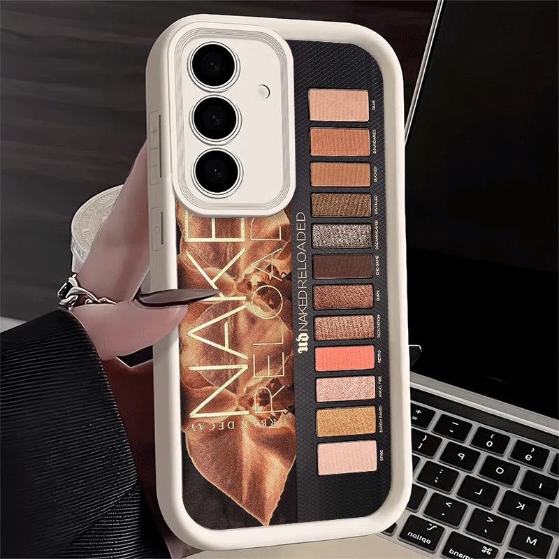 Phone Case for Samsung Galaxy A17 A16 A15 A14 A13 Makeup Eye Shadow Box Pattern A56 A36 A26 A55 A35 A25 A54 A34 A24 A53 A33 A23