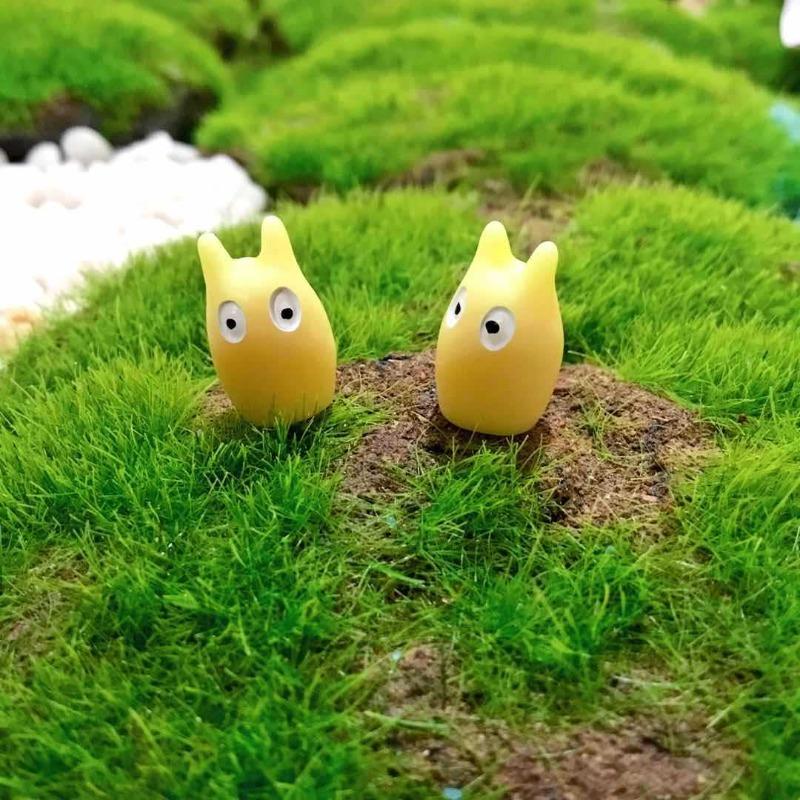 Hayao Miyazaki's Dragon Dust Fairy Strange Little Figurine Moss Micro-landscape Ornament Coal Ball Toy