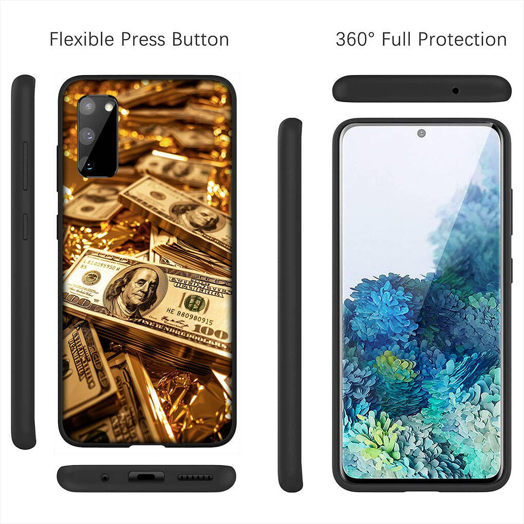 for Samsung Galaxy S25 S24 S23 S22 Ultra FE Plus A17 A37 A57 A56 A55 A06 A16 A15 A36 A26 A35 A05 A25 A54 A34 Phone Case Money 100 Dollars Cool Cover