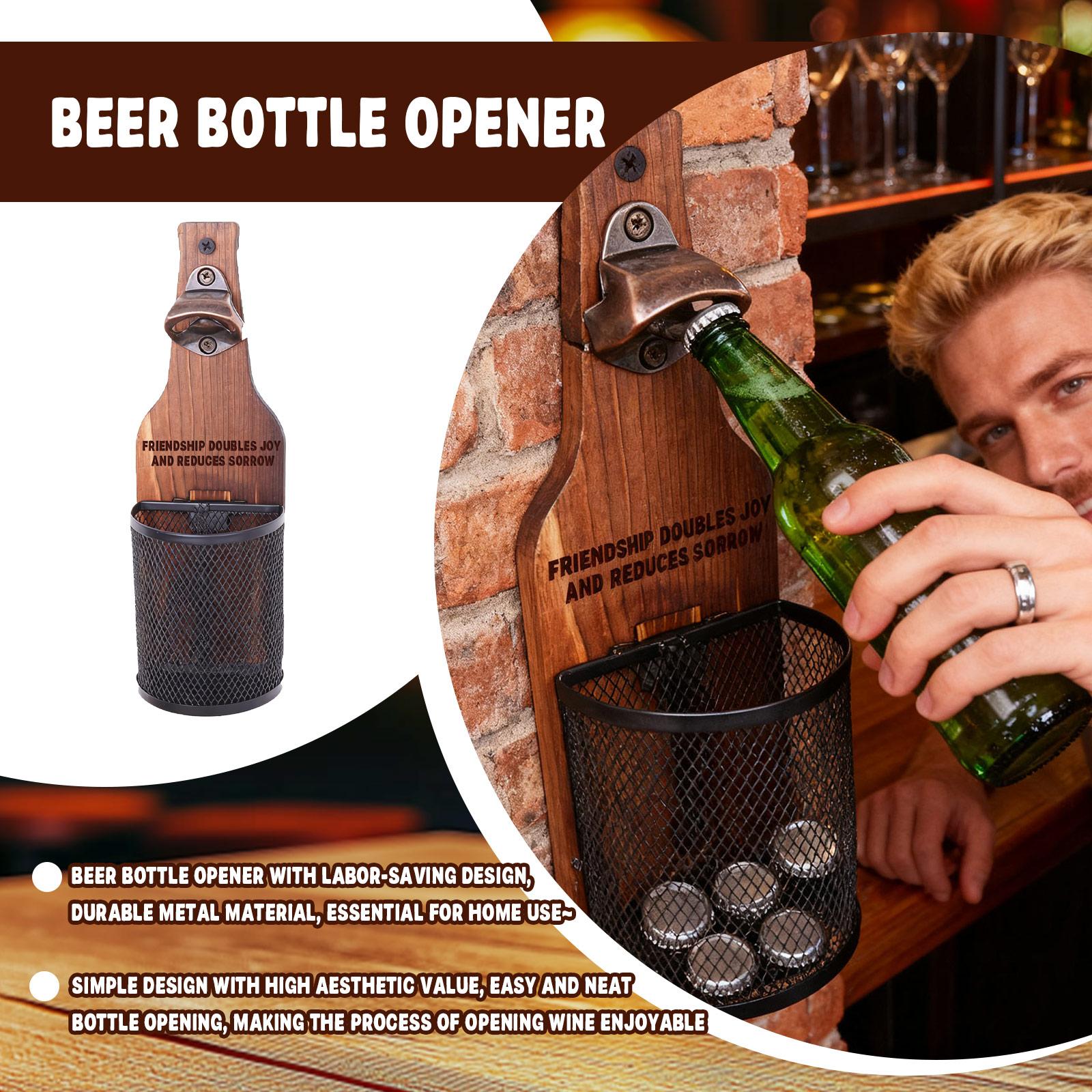 

Personalized Custom Wooden Fun Basketball Hoop Beer Bottle Opener One Size коричневый