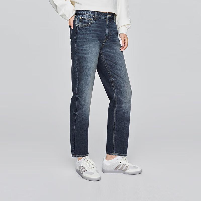 Lee Women's Retro Straight-Leg Dark Blue Jeans
