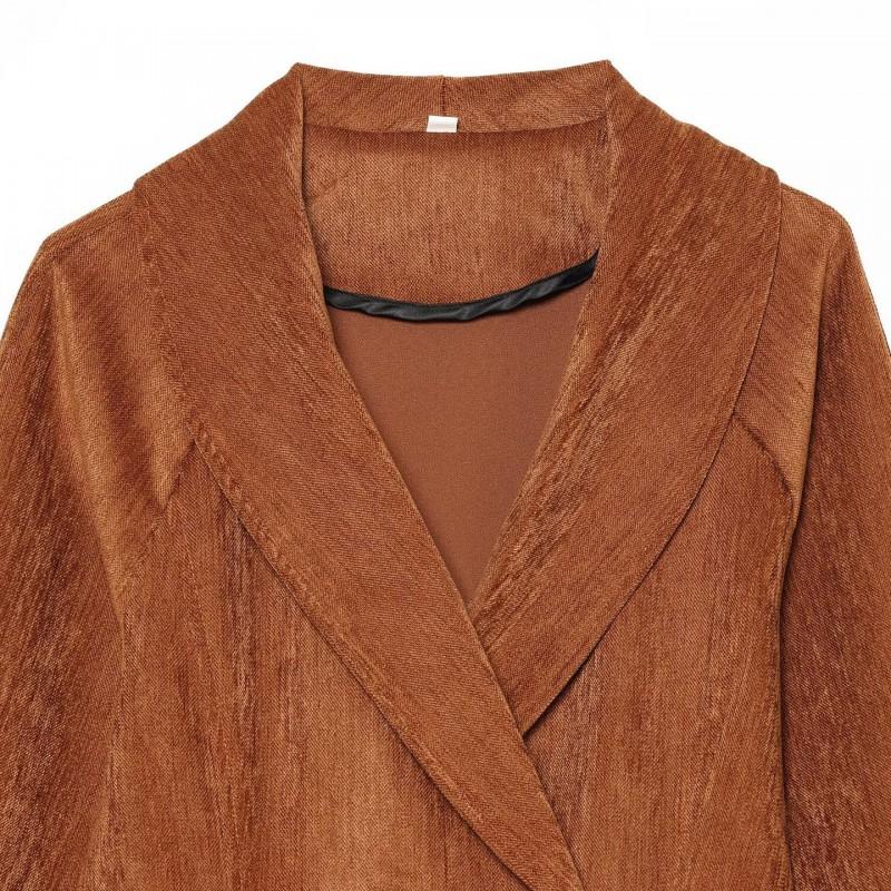 Womens Fall 2026 Tailored Double-Breasted Jacket Casual Versatile Outerwear