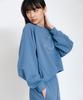 Baken Signature Logo Semi Crop T-Shirt Bk4998_Blue