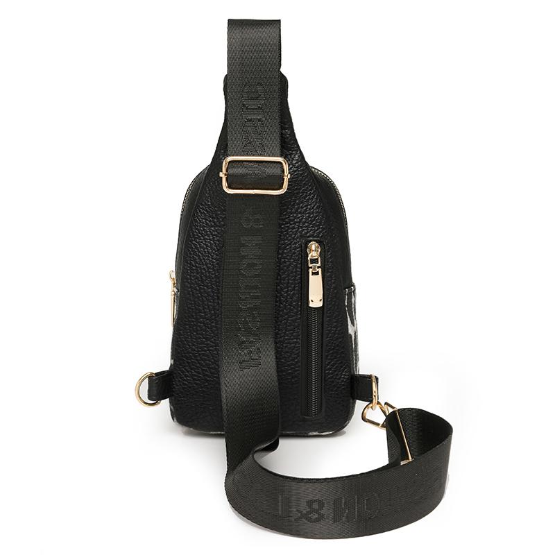 Τσάντα Στήθους με Λεοπάρ Μοτίβο Γυναικεία Τσάντα Χιαστί Χρωματική Αντίθεση Ώμου Κινητού Τηλεφώνου Μικρή Τσάντα