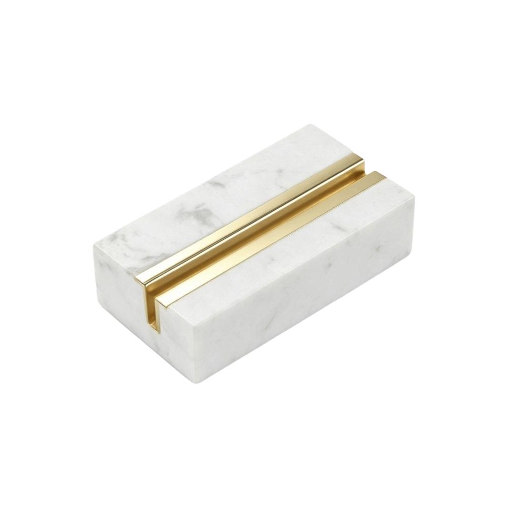 

Display Clip Desktop Business Card Holder Marble Texture Postcard Calendar Stand Photo Stand Style-B