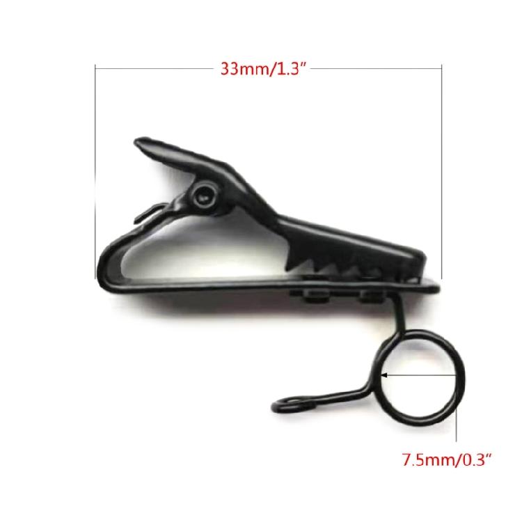 5PCS Mini Clamp Iron Earphone Microphones Clips For T-shirt Collar Clip