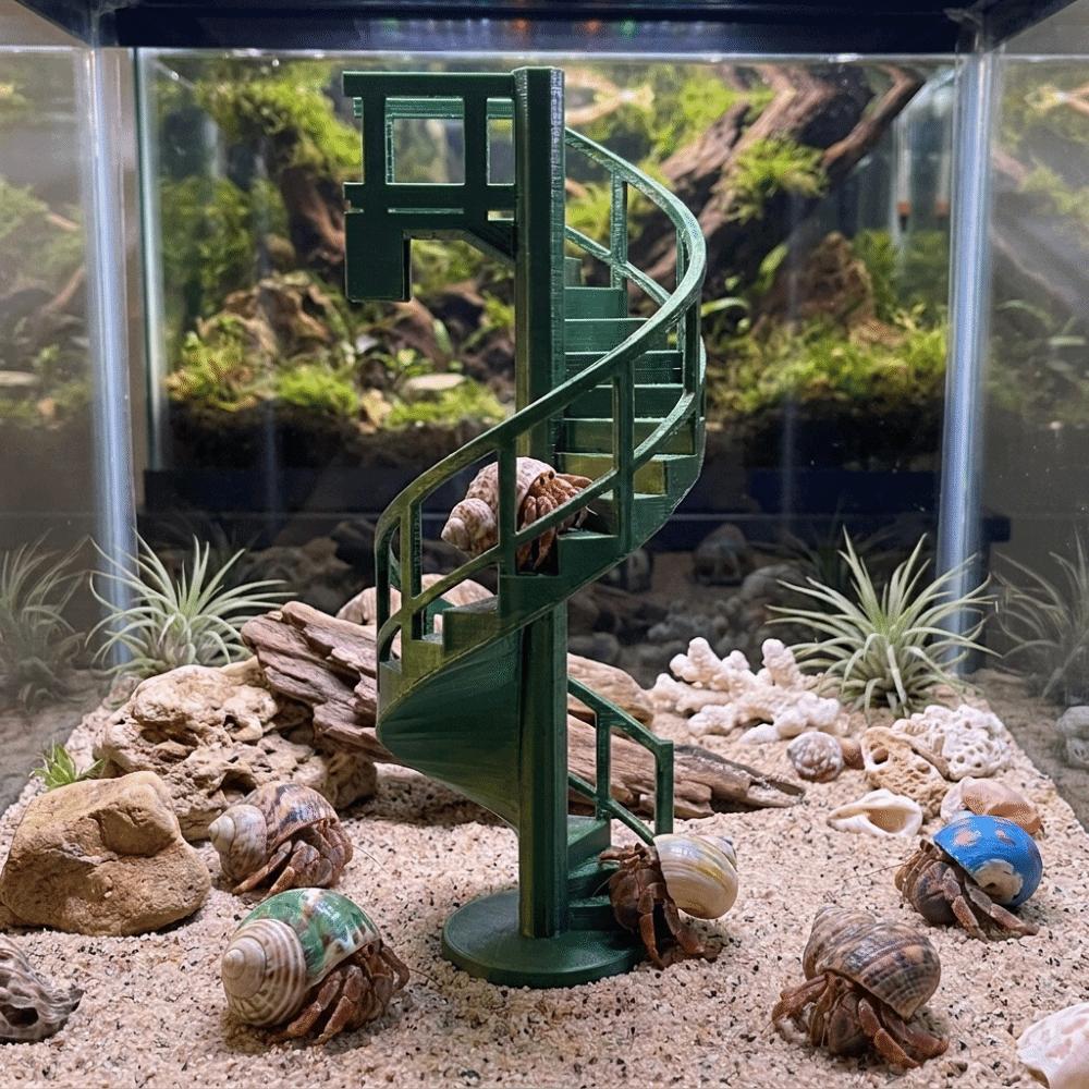 Multi-Level Crab Habitat Decoration Magnetic Climbing Enclosure Bridge Terrarium Decoration