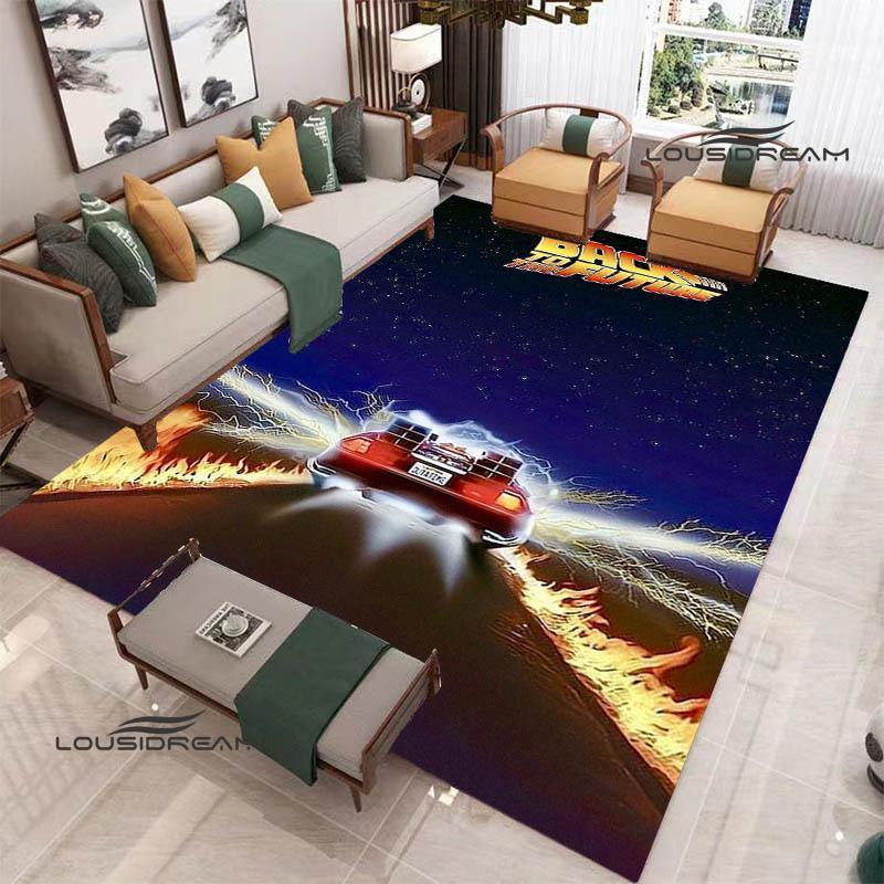 Movie Back To The Future printed carpet Living room bedroom non-slip carpets Yoga mat Outdoor carpet kawaii rug birthday gift