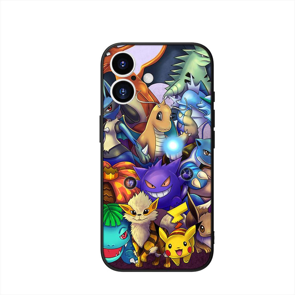 P-Pokemons Charmander P-Pikachus Phone Cover Case for Apple iPhone 16 15 14 Plus 13 12 Mini 17 Pro Max + 16E Air 16+ ProMax