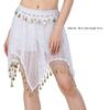 Comfortable Lightweight Polyester Belly Dance Skirt with Sequins for Extended Wear During Practice and Performances