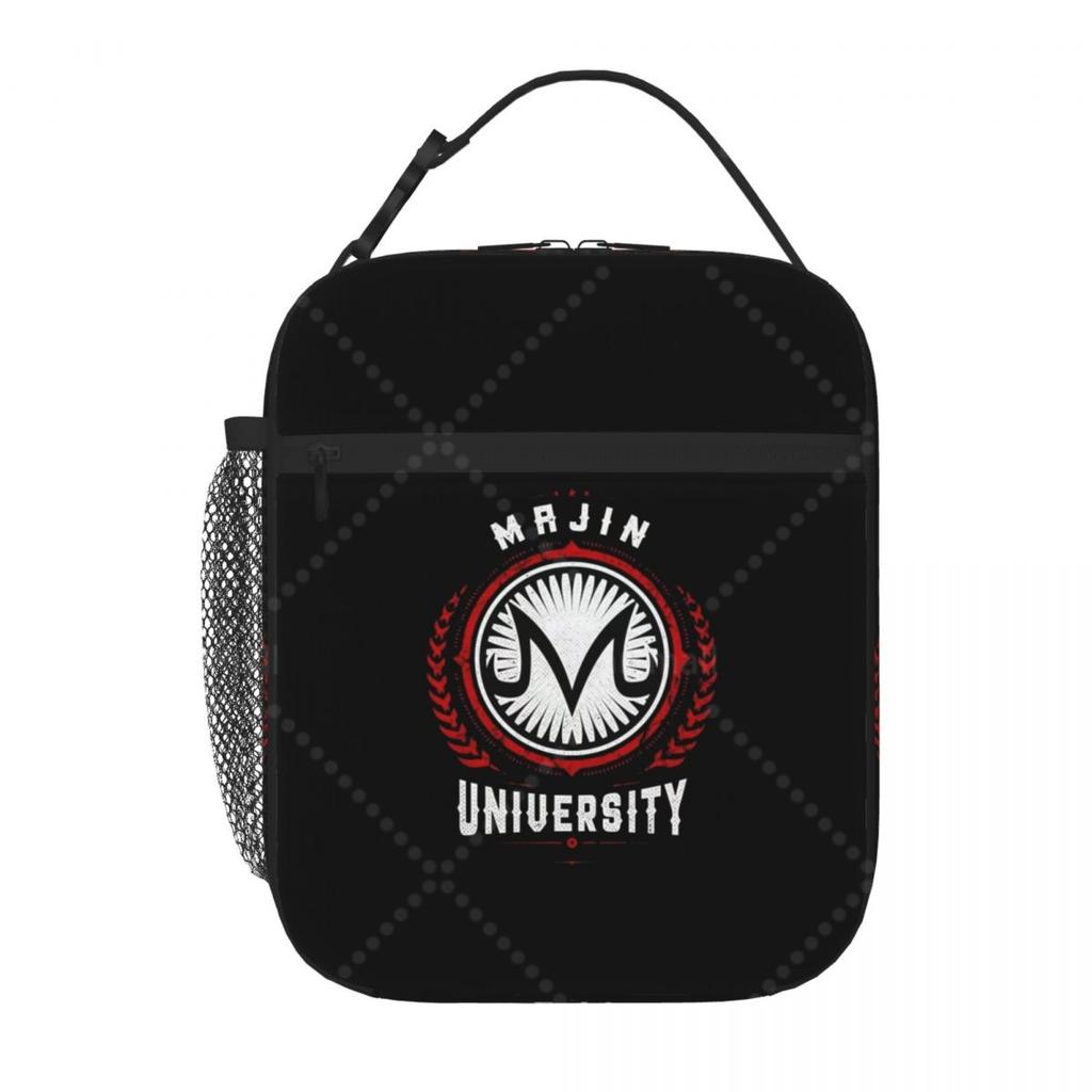 Majin University Lunch Bag Reusable Portable Cooler Thermal Lunch Box Oxford Bento Tote Bag for Work Travel Picnic